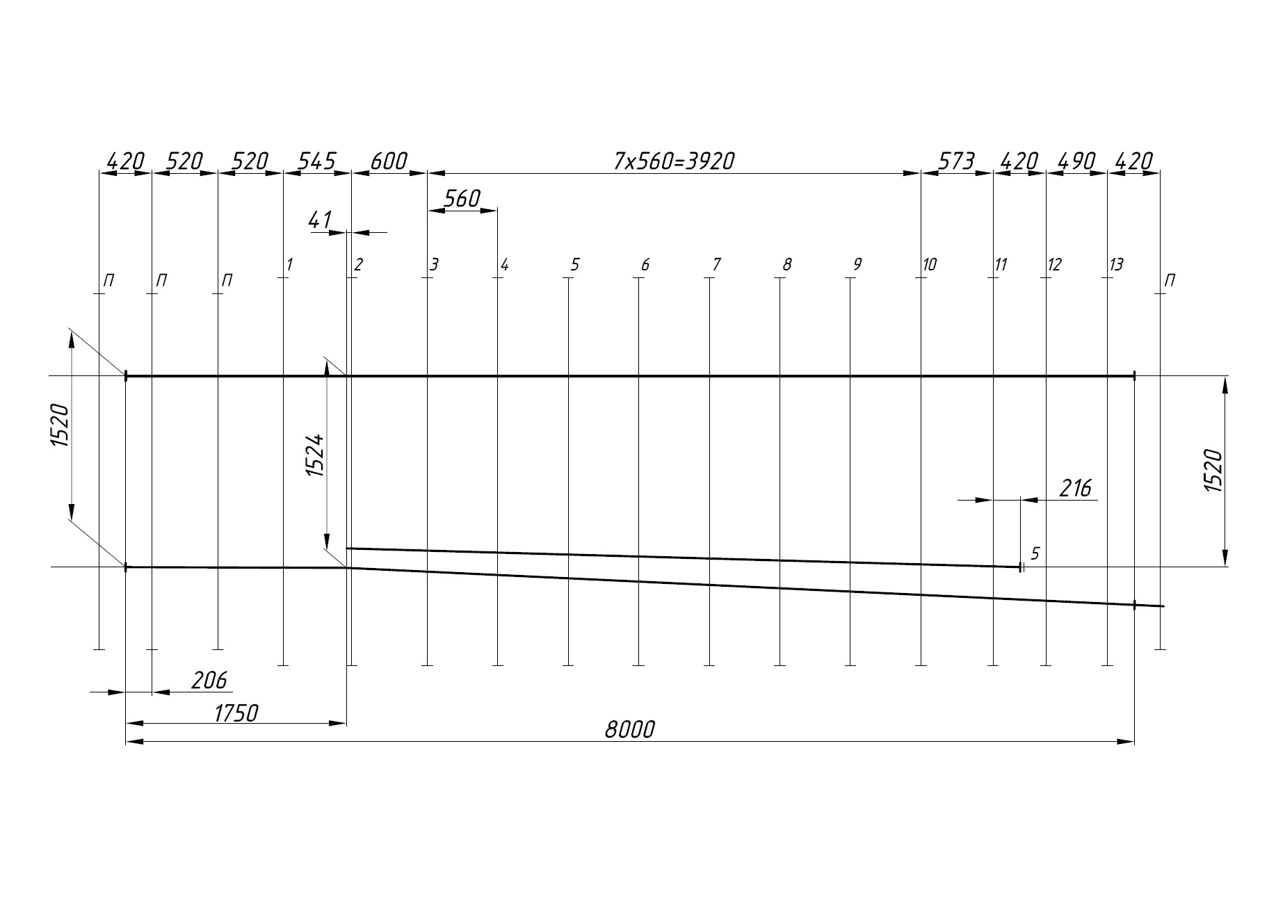 Проект 2884.00.000, Стрелка сбрасывающая тип Р65