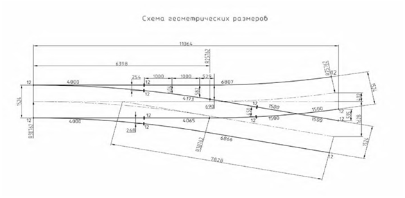 Проект 8602.00.000, Перевод стрелочный трамвайный R30 по эпюре 640б Проект 8602.00.000, Перевод стрелочный трамвайный R30 по эпюре 640б